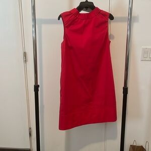 1901 Red cotton shift dress. Has Pockets!!!
